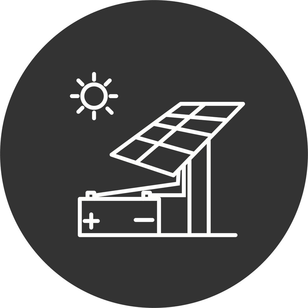 icono de vector de energía solar