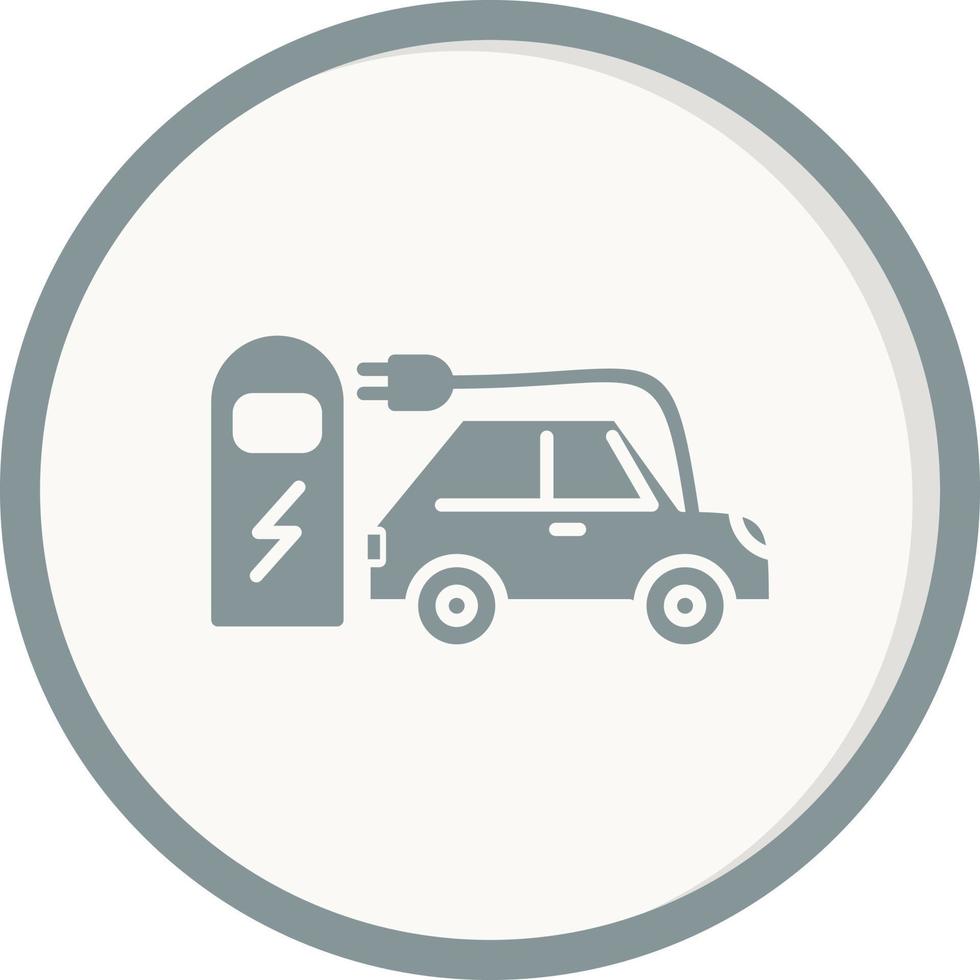 Electric car Vector Icon