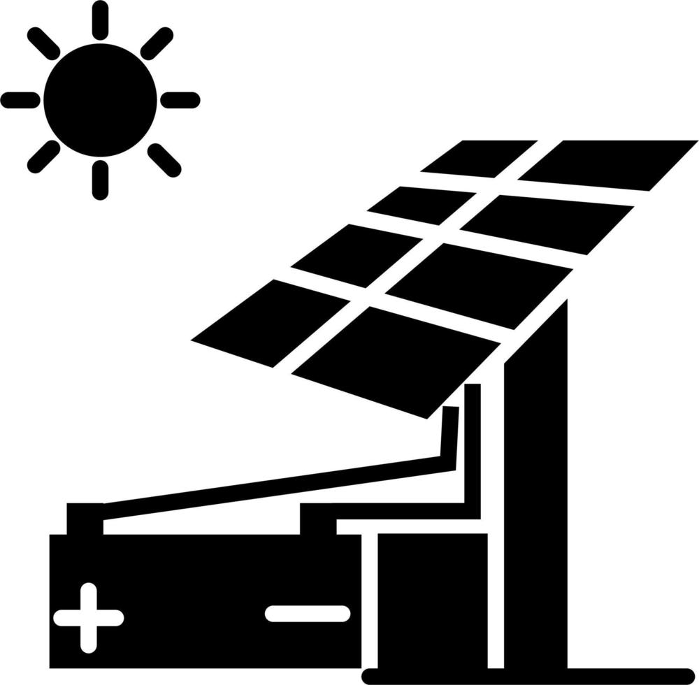 icono de vector de energía solar