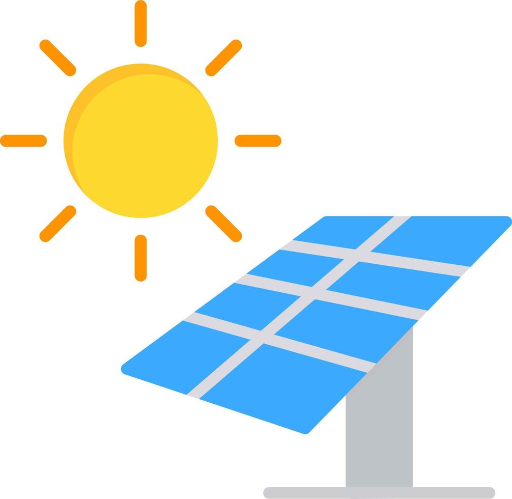 icono de vector de panel solar