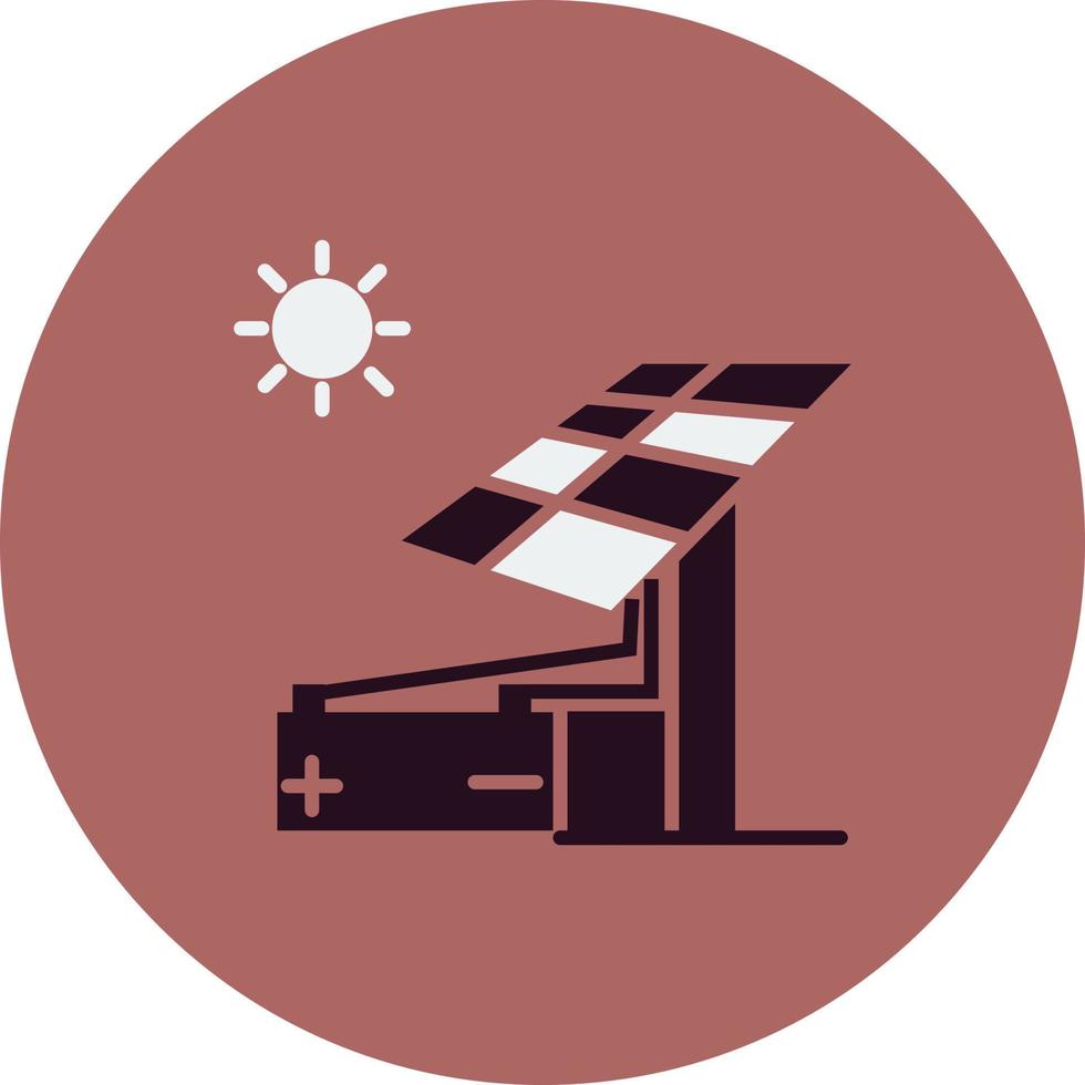 icono de vector de energía solar