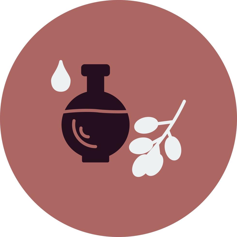 icono de vector de aceite orgánico