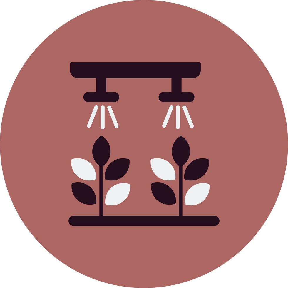 Hydroponic gardening Vector Icon