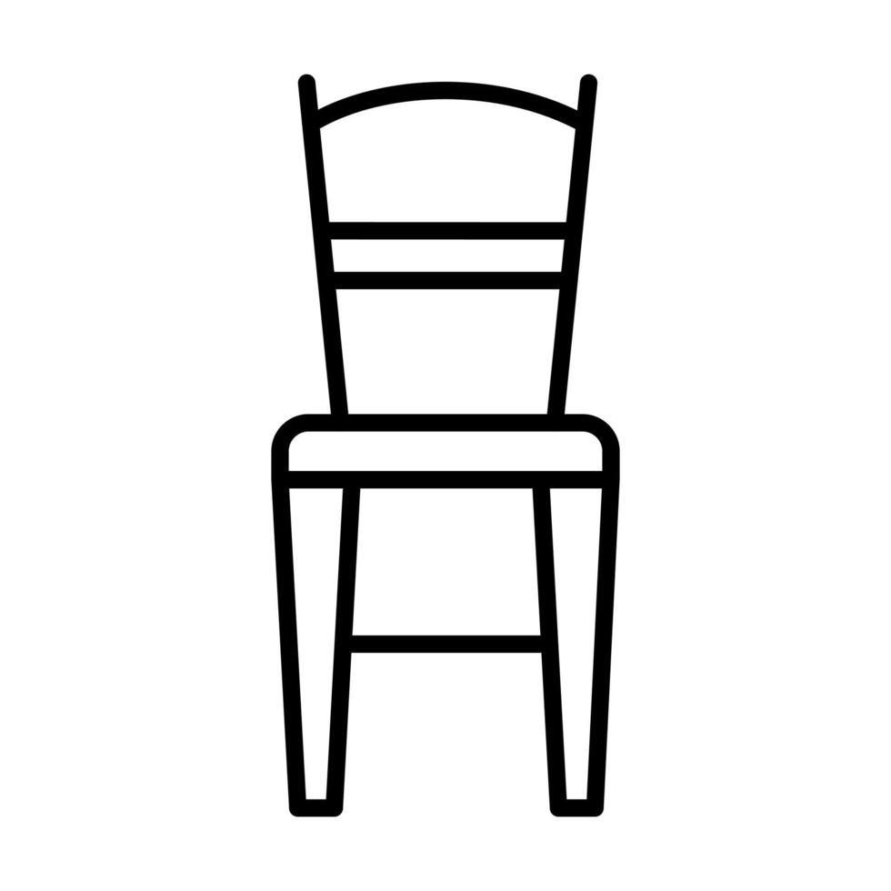 icono de vector de silla