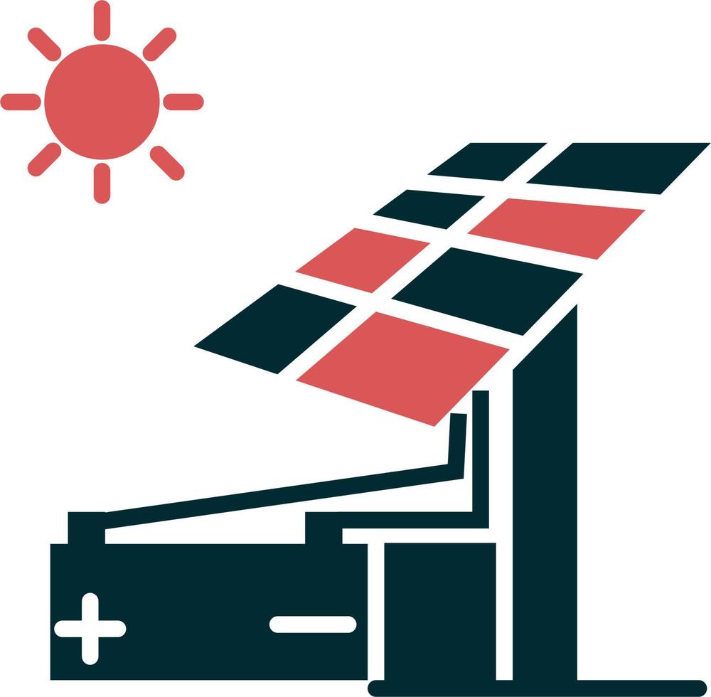 icono de vector de energía solar