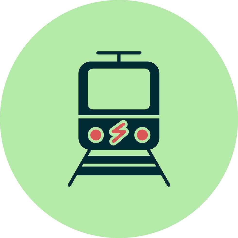 icono de vector de tren eléctrico