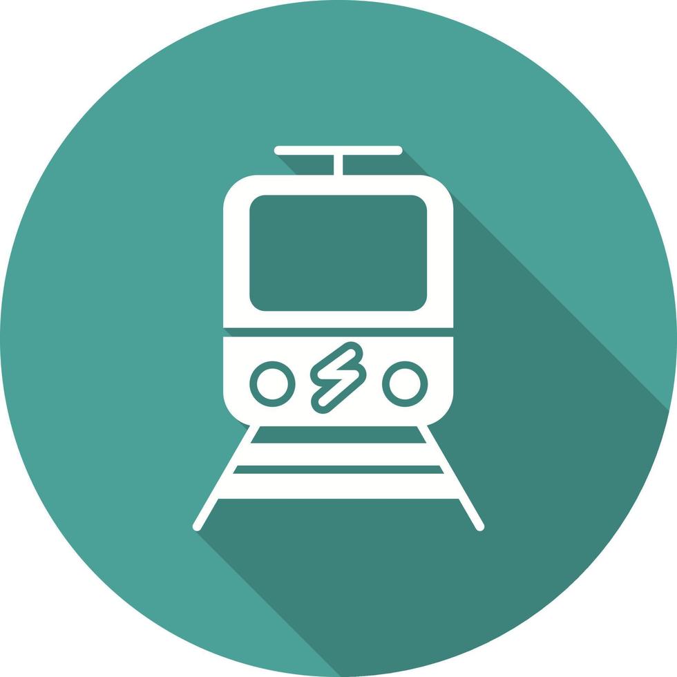 icono de vector de tren eléctrico