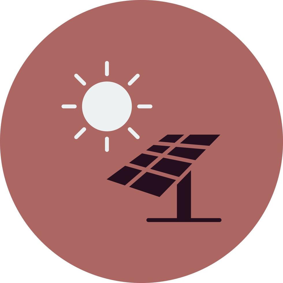 icono de vector de panel solar