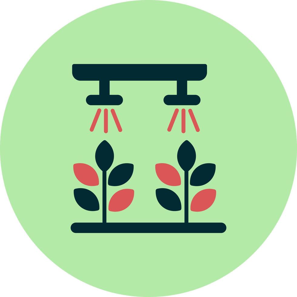 Hydroponic gardening Vector Icon