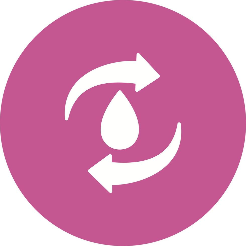 reciclar icono de vector de ewater