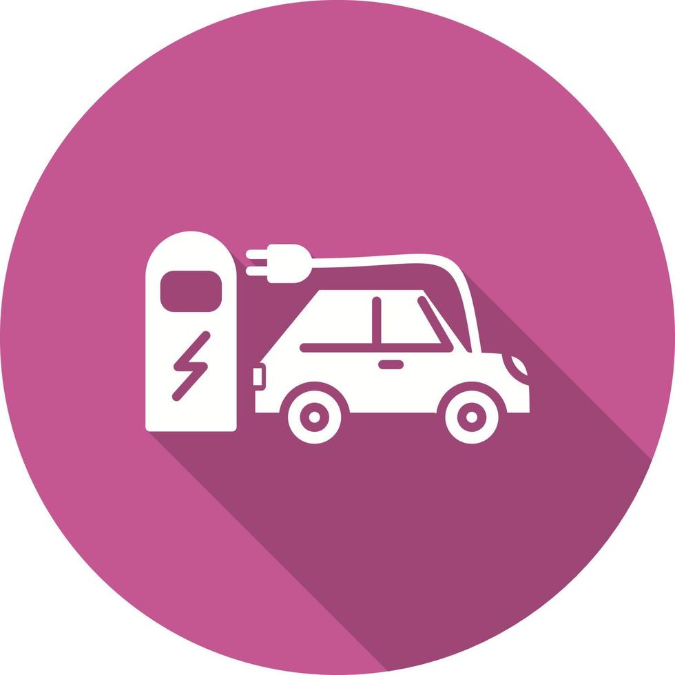 Electric car Vector Icon