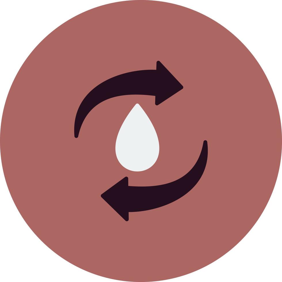 reciclar icono de vector de ewater