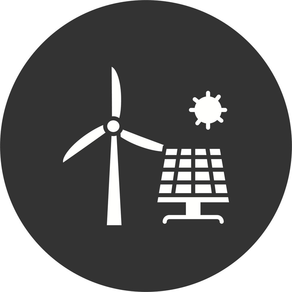 icono de vector de energía renovable