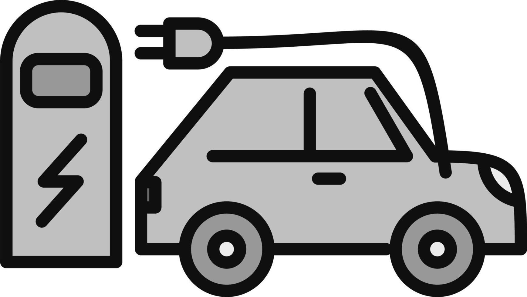 Electric car Vector Icon