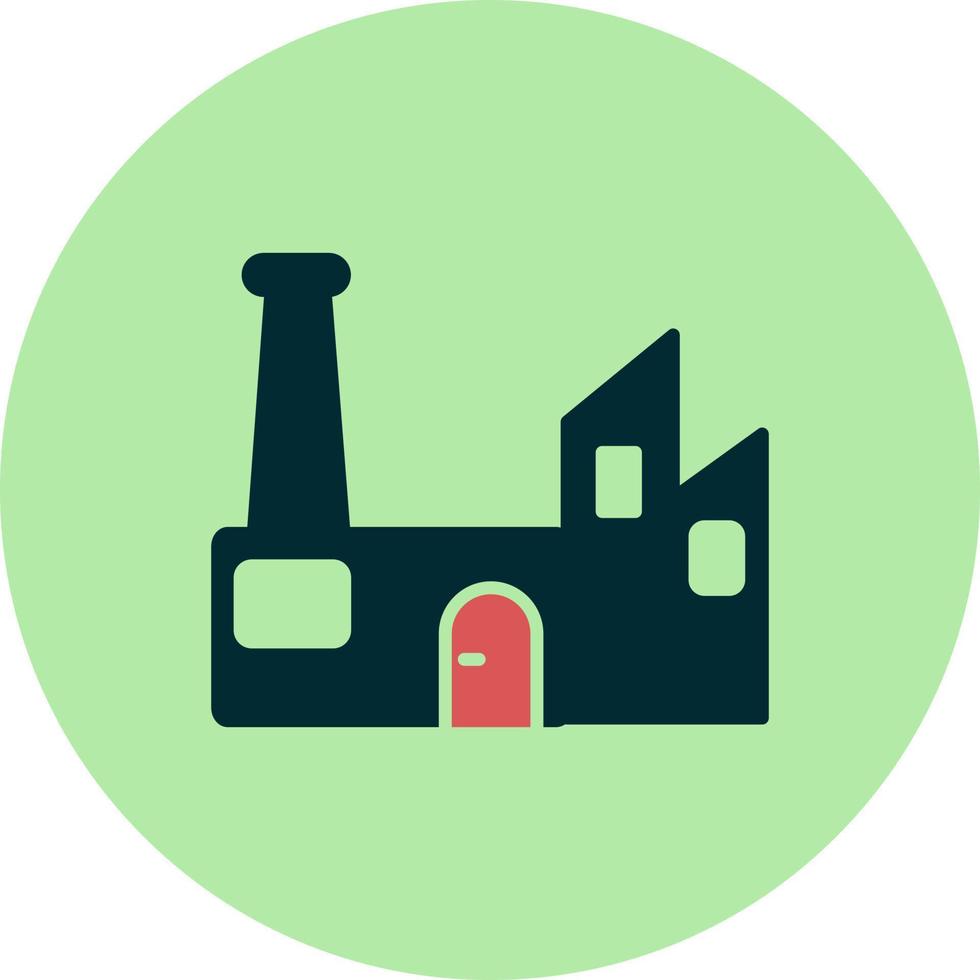 Sustainable factory Vector Icon