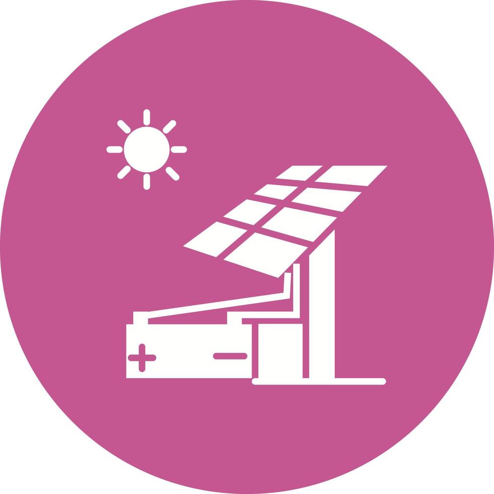 icono de vector de energía solar