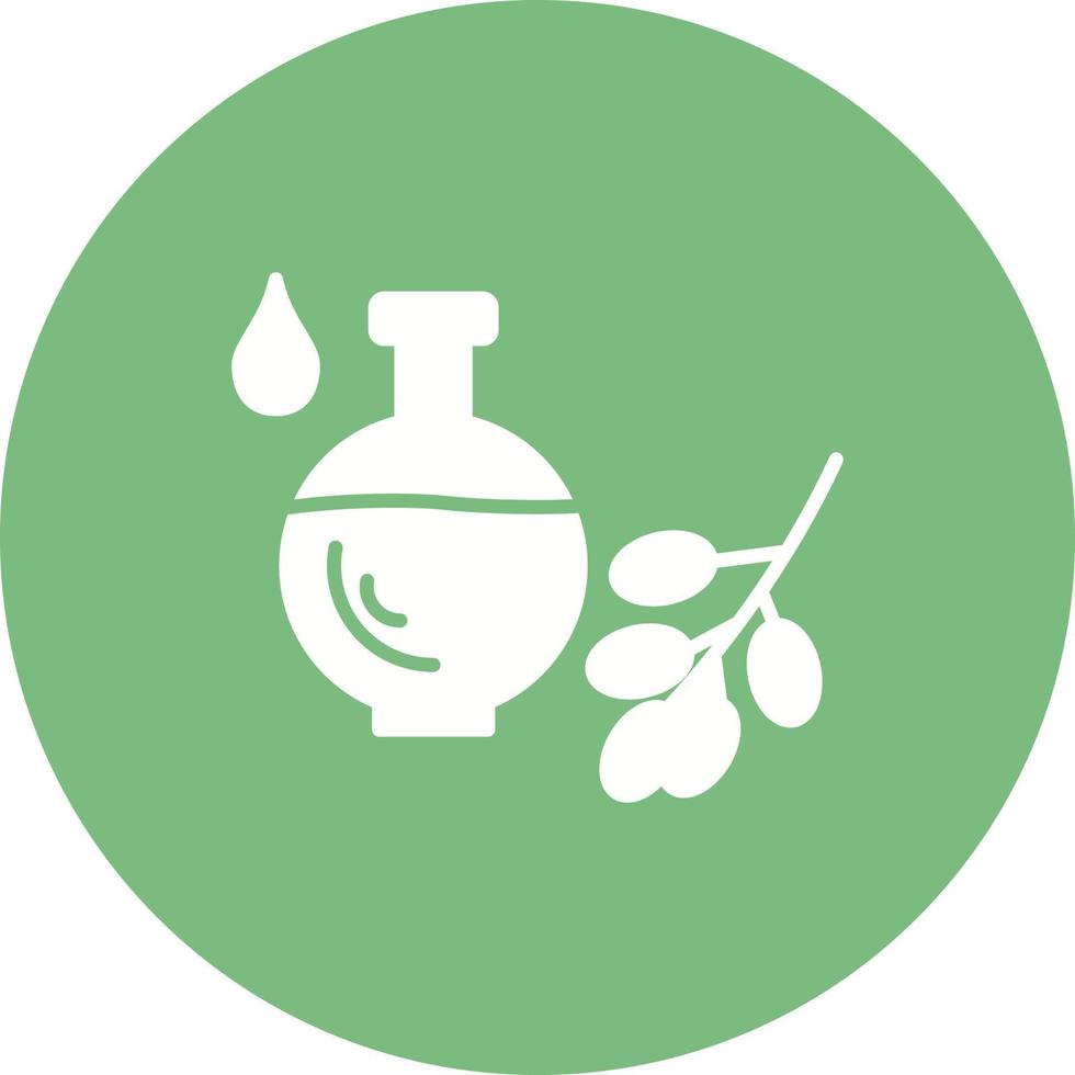 icono de vector de aceite orgánico