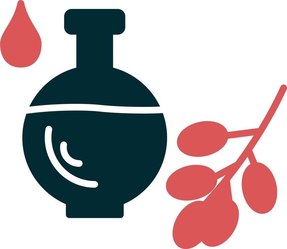 icono de vector de aceite orgánico