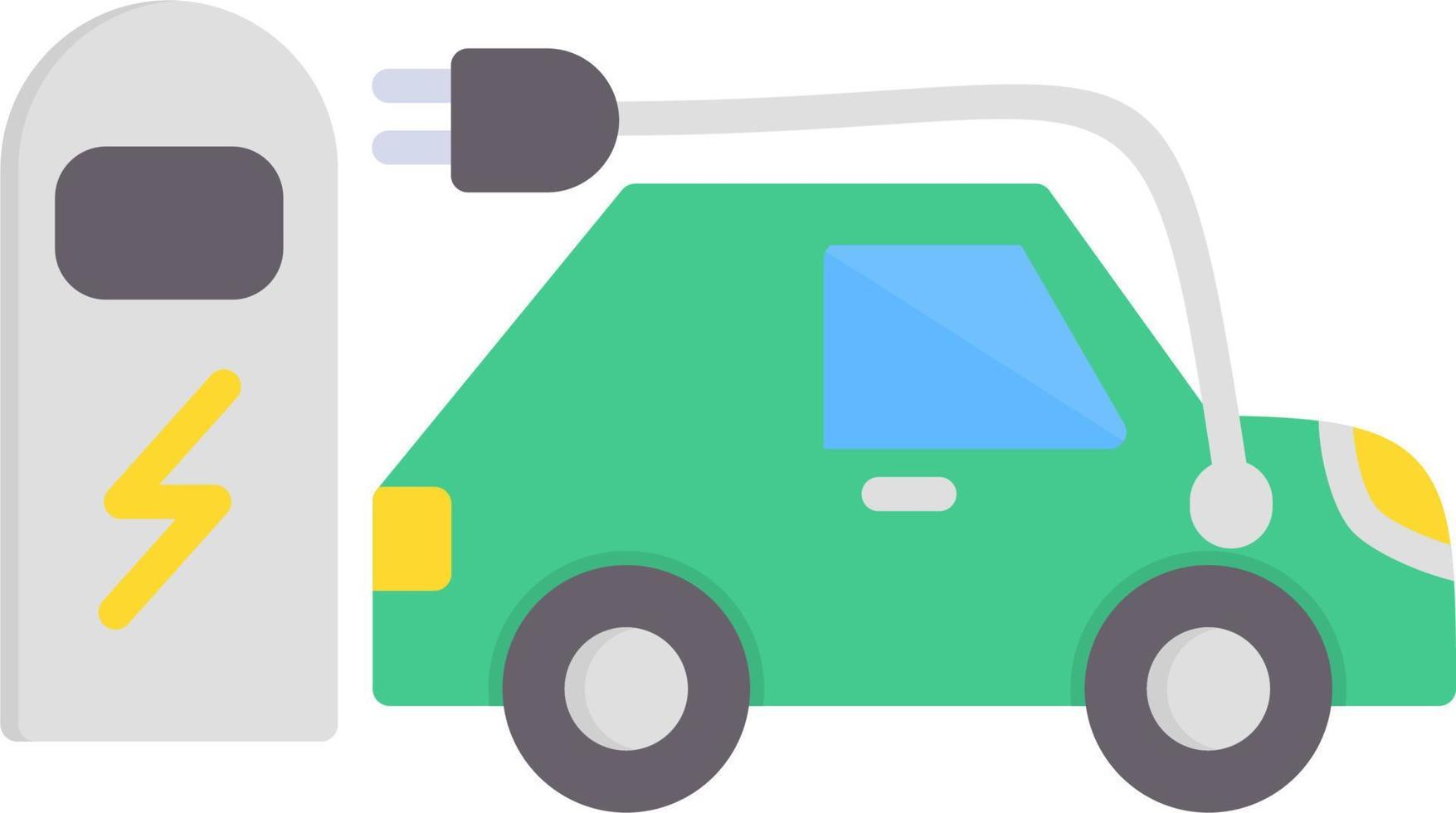 Electric car Vector Icon