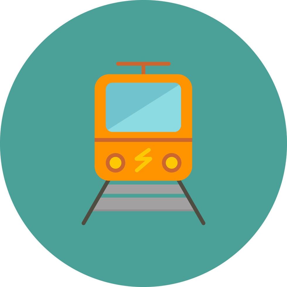 icono de vector de tren eléctrico