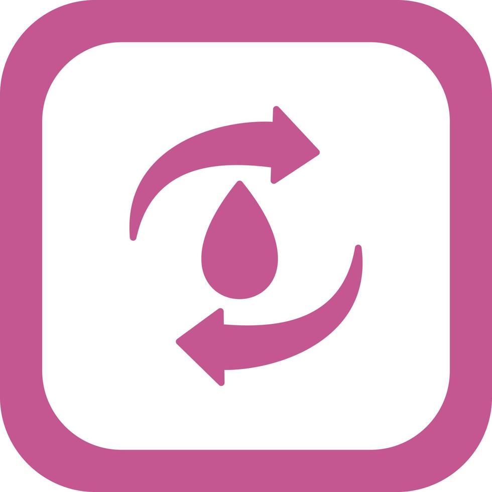 reciclar icono de vector de ewater