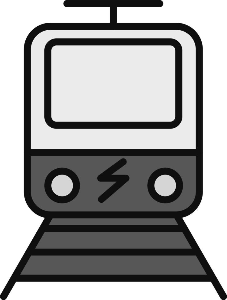 icono de vector de tren eléctrico