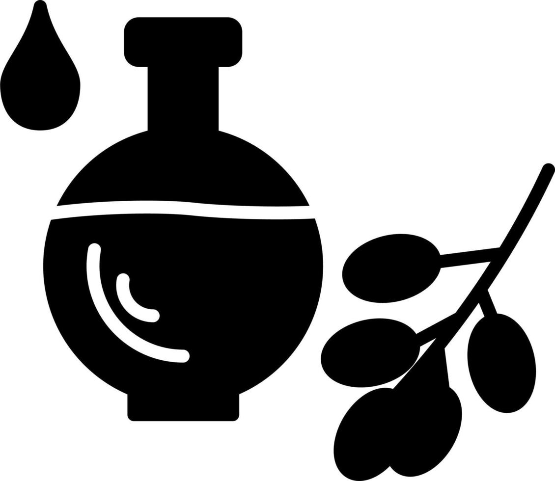 icono de vector de aceite orgánico