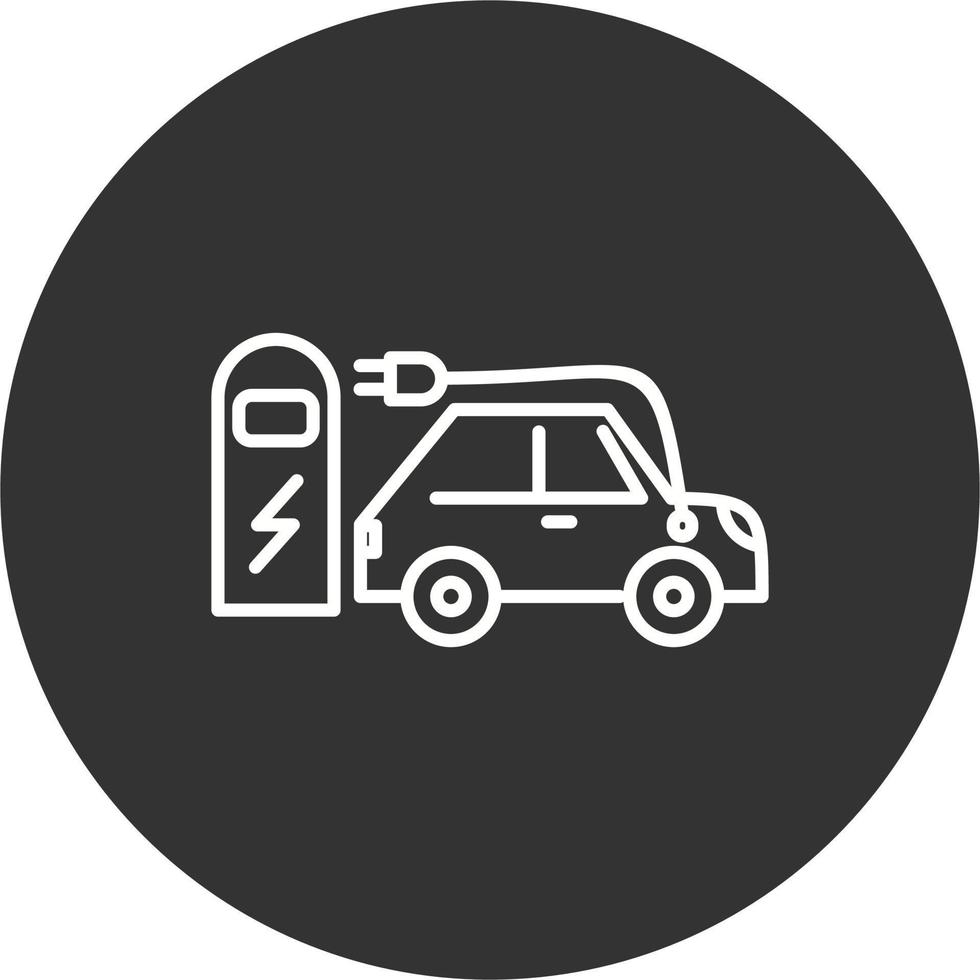 Electric car Vector Icon