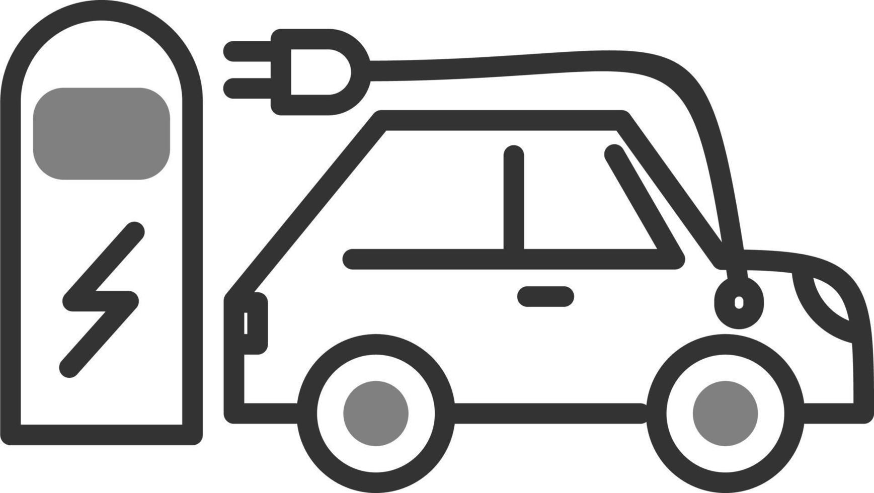 Electric car Vector Icon