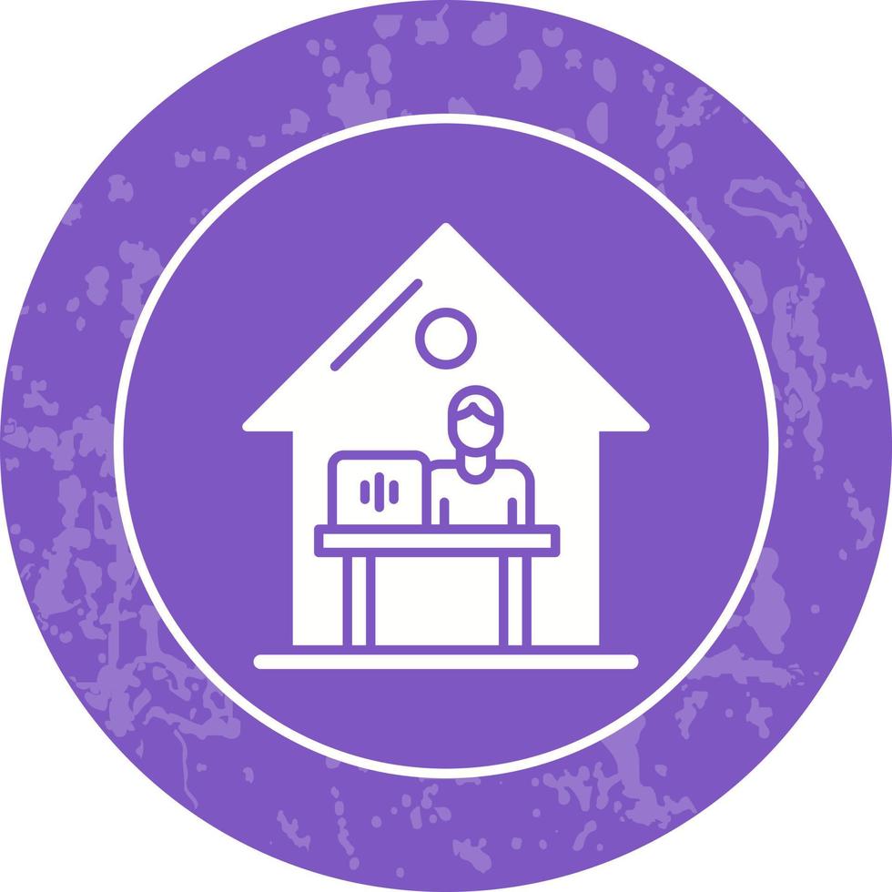 Work At Home Vector Icon