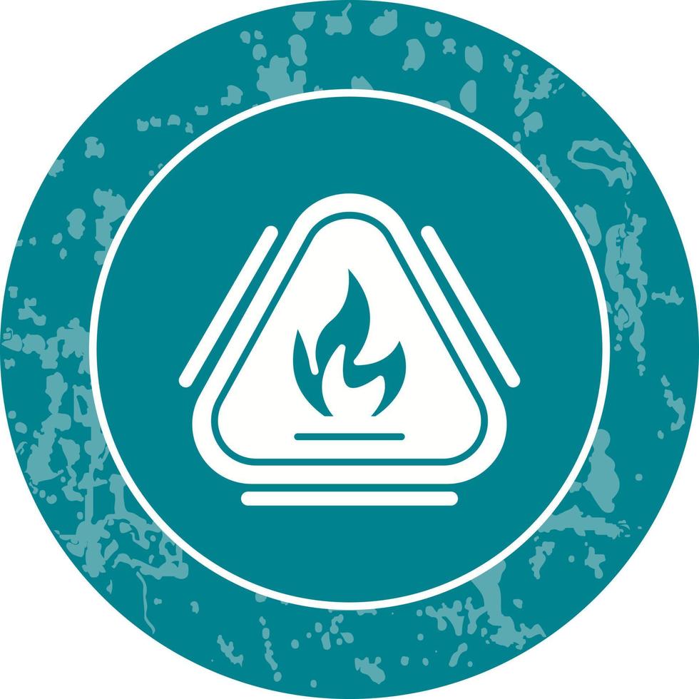 Caution Fire Vector Icon