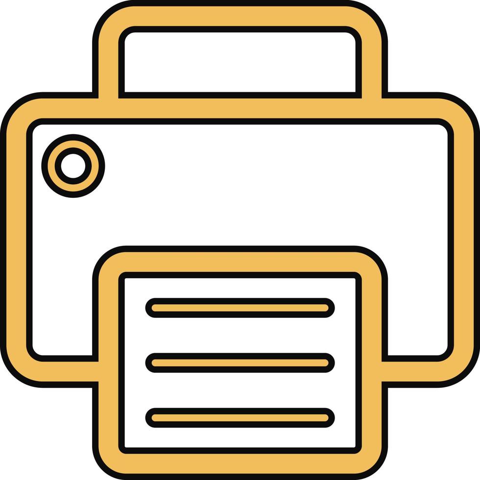 Document desktop printer flat icon, Printer Colored Vector Illustration