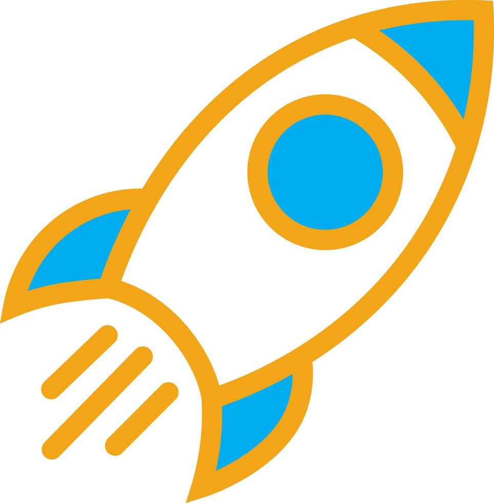 Space ship vector icon, Rocket launch icon vector Illustration