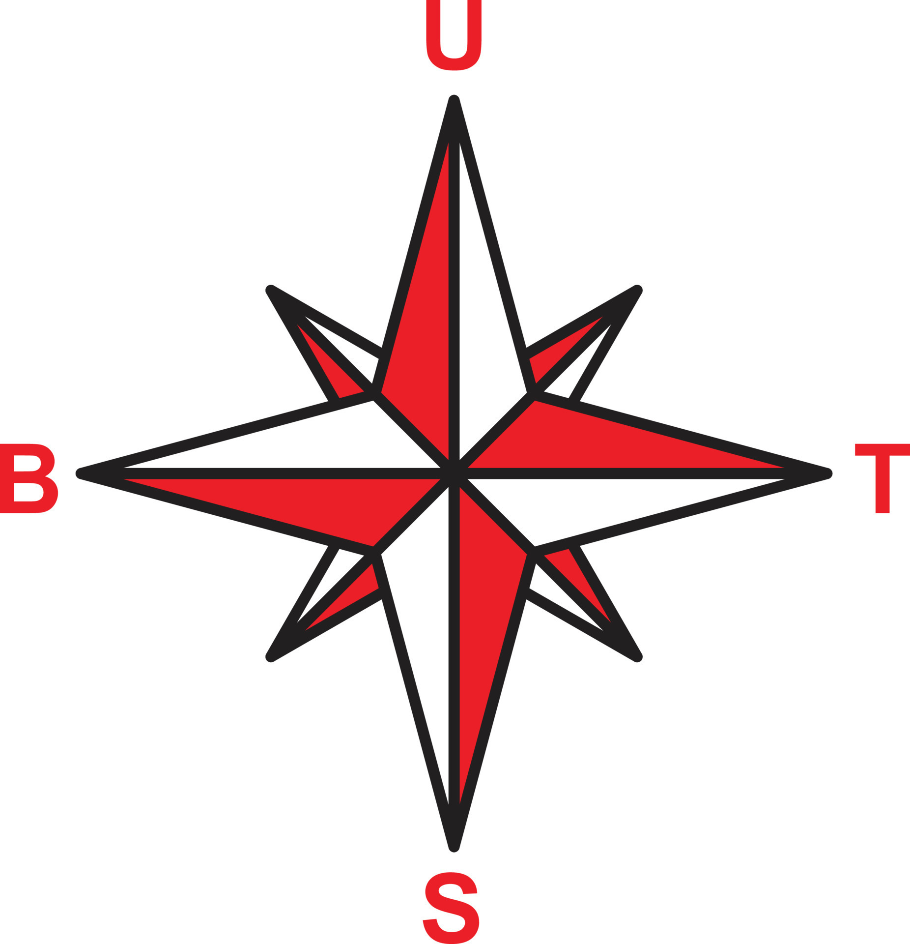 red white compass icon, simbol arah mata angin indonesia 18879917