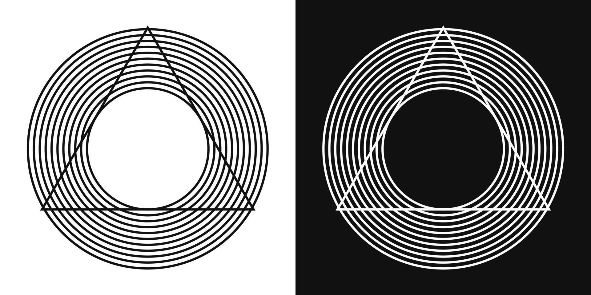 絵画 Perception Of Illusion Abstract geometric figures with optical illusion and altered