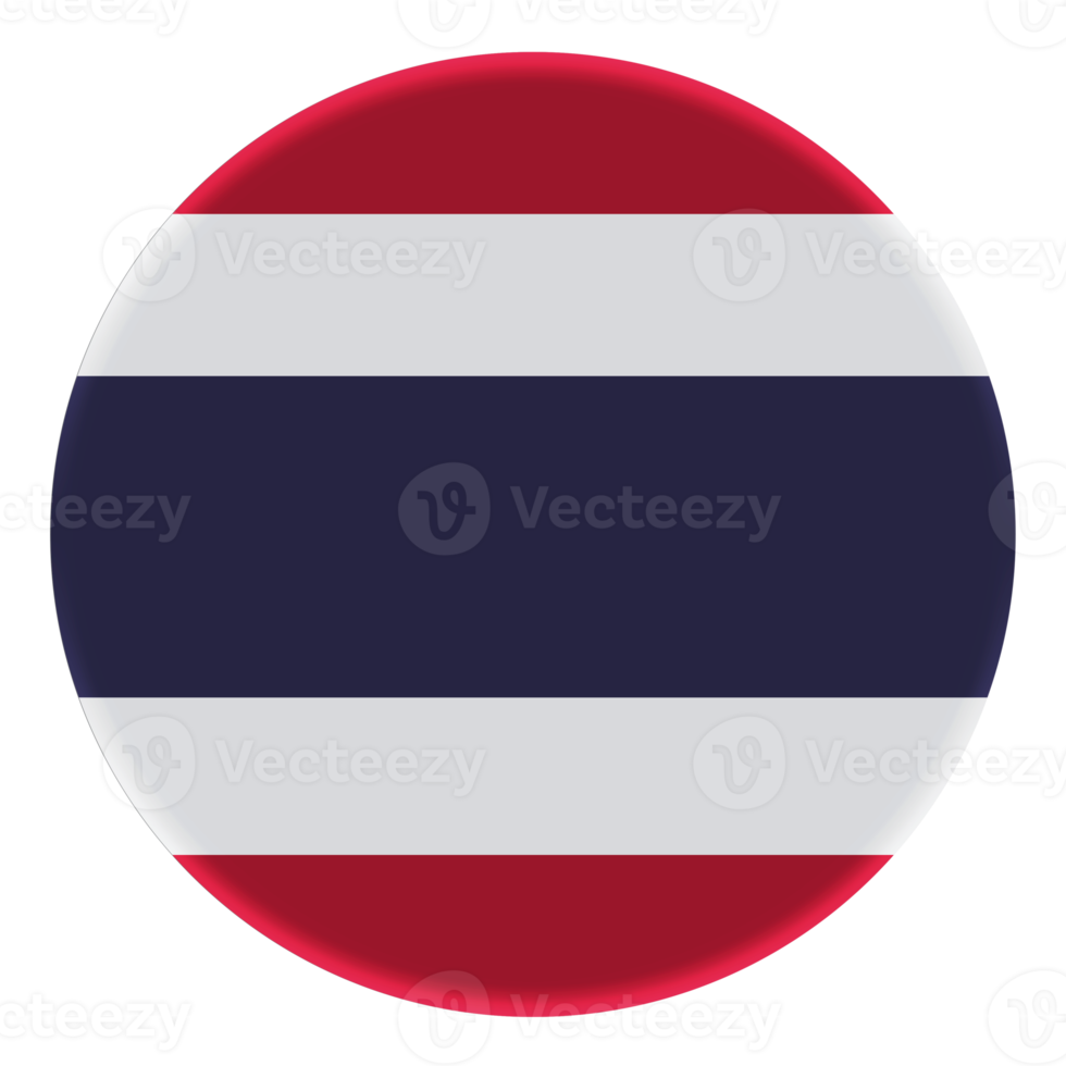 3D-Flagge von Thailand auf Avatar-Kreis. png