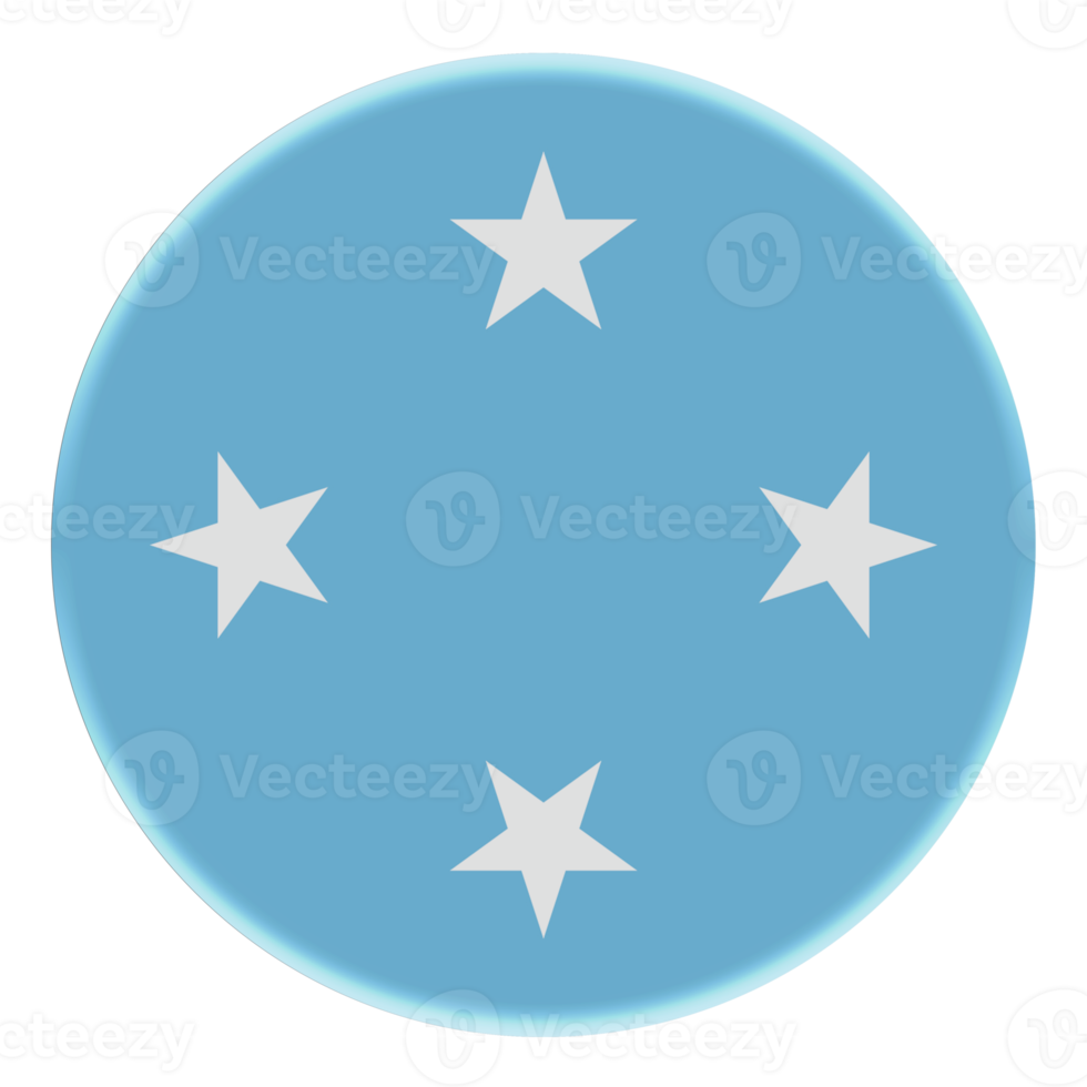 3D Flag of Federated States of Micronesia on a avatar circle. png