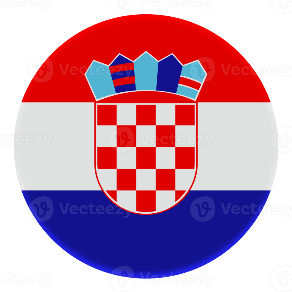 3d vlag van Kroatië Aan avatar cirkel. png