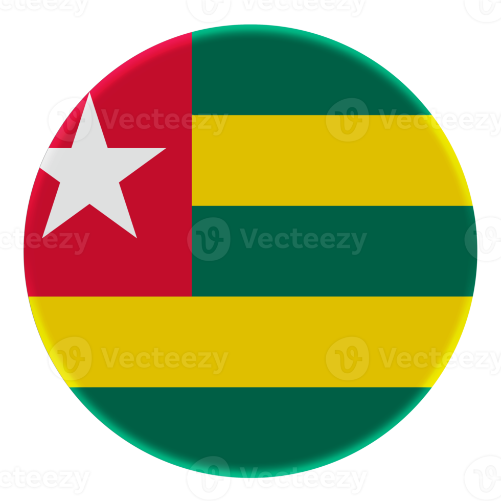 3d flagga av Togo på en avatar cirkel. png