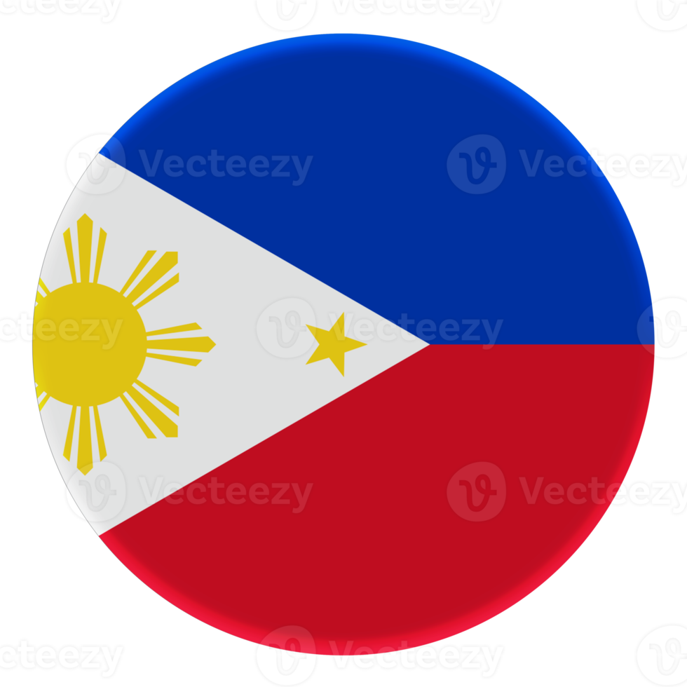 3D Flag of Philippines on a avatar circle. png