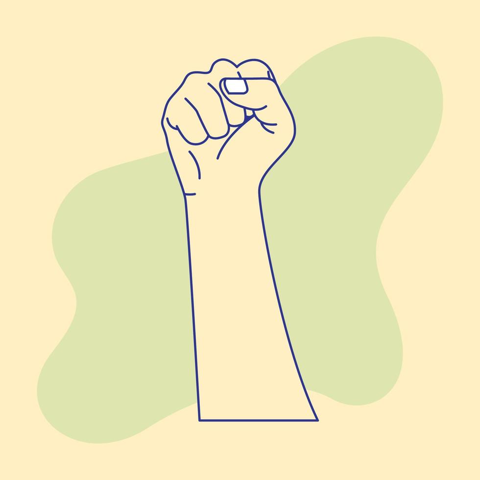 hand gesture drawing 4 vector