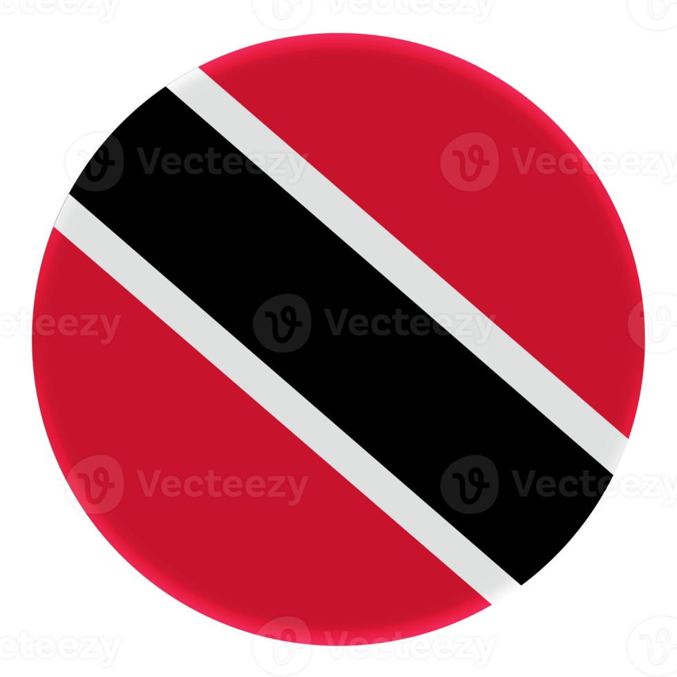 Bandeira 3D de Trinidad e Tobago no círculo de avatar. png