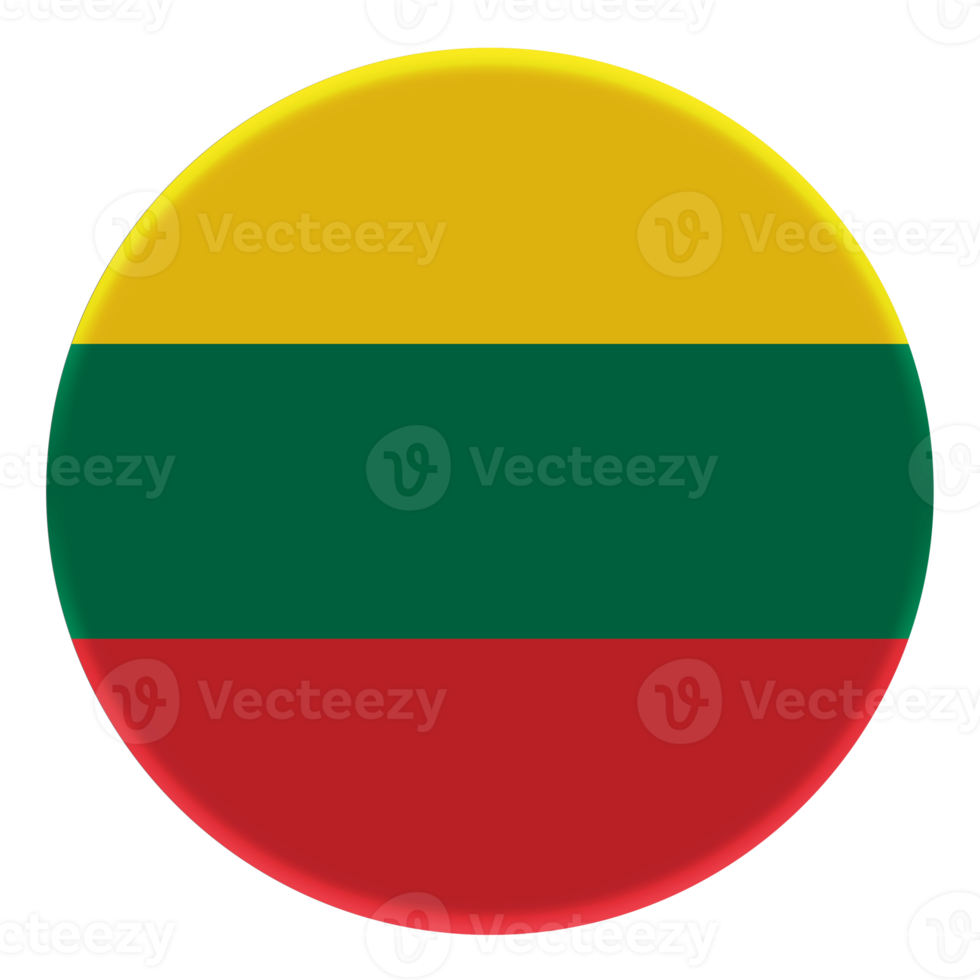 3D Flag of Lithuania on avatar circle. png
