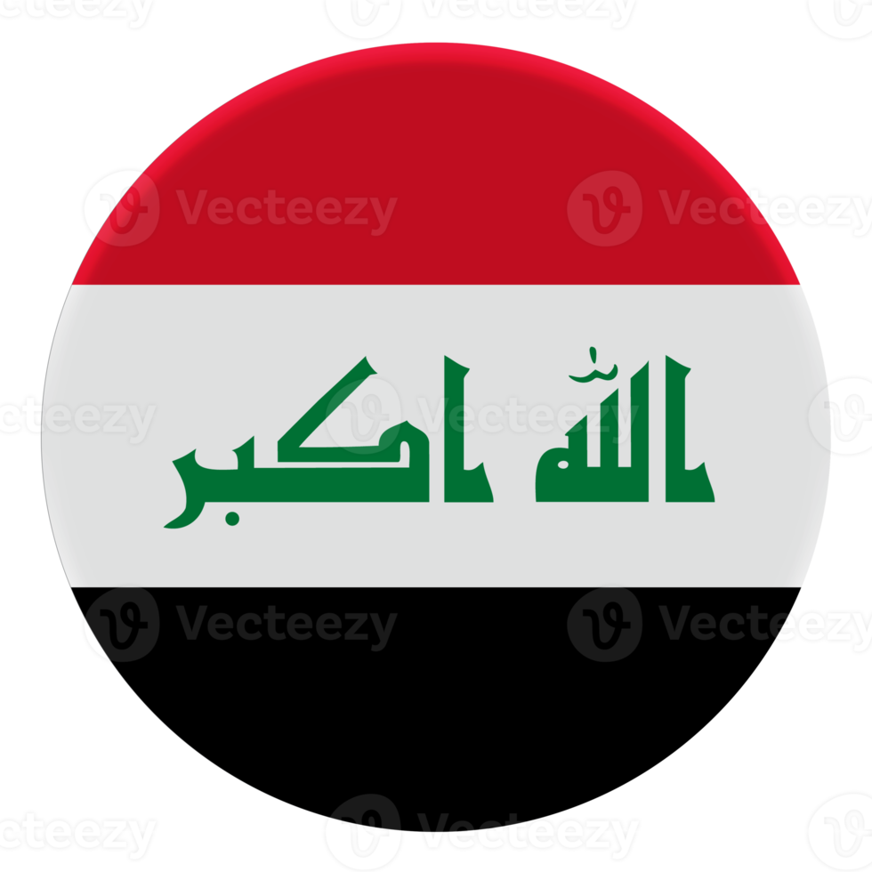 3d bandera de Irak en el círculo de avatar. png