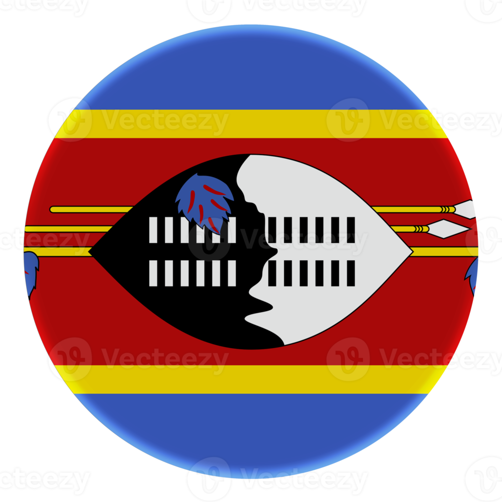 3D Flag of Eswatini on a avatar circle. png