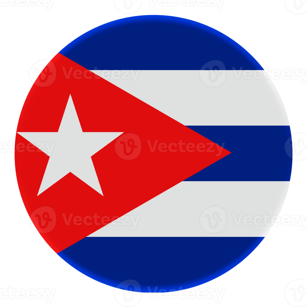 3D Flag of Cuba on avatar circle. png