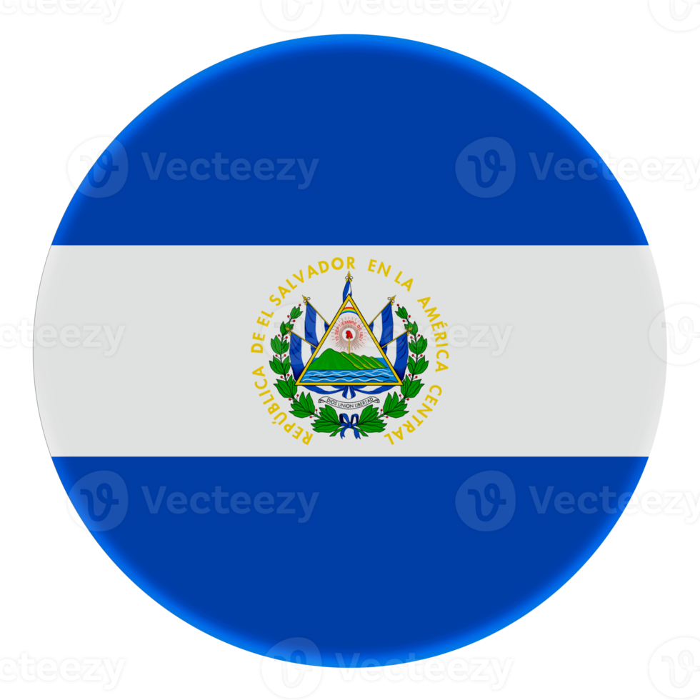 3D Flag of El Salvador on a avatar circle. png