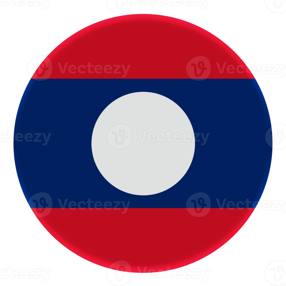 3D Flag of Laos on avatar circle. png