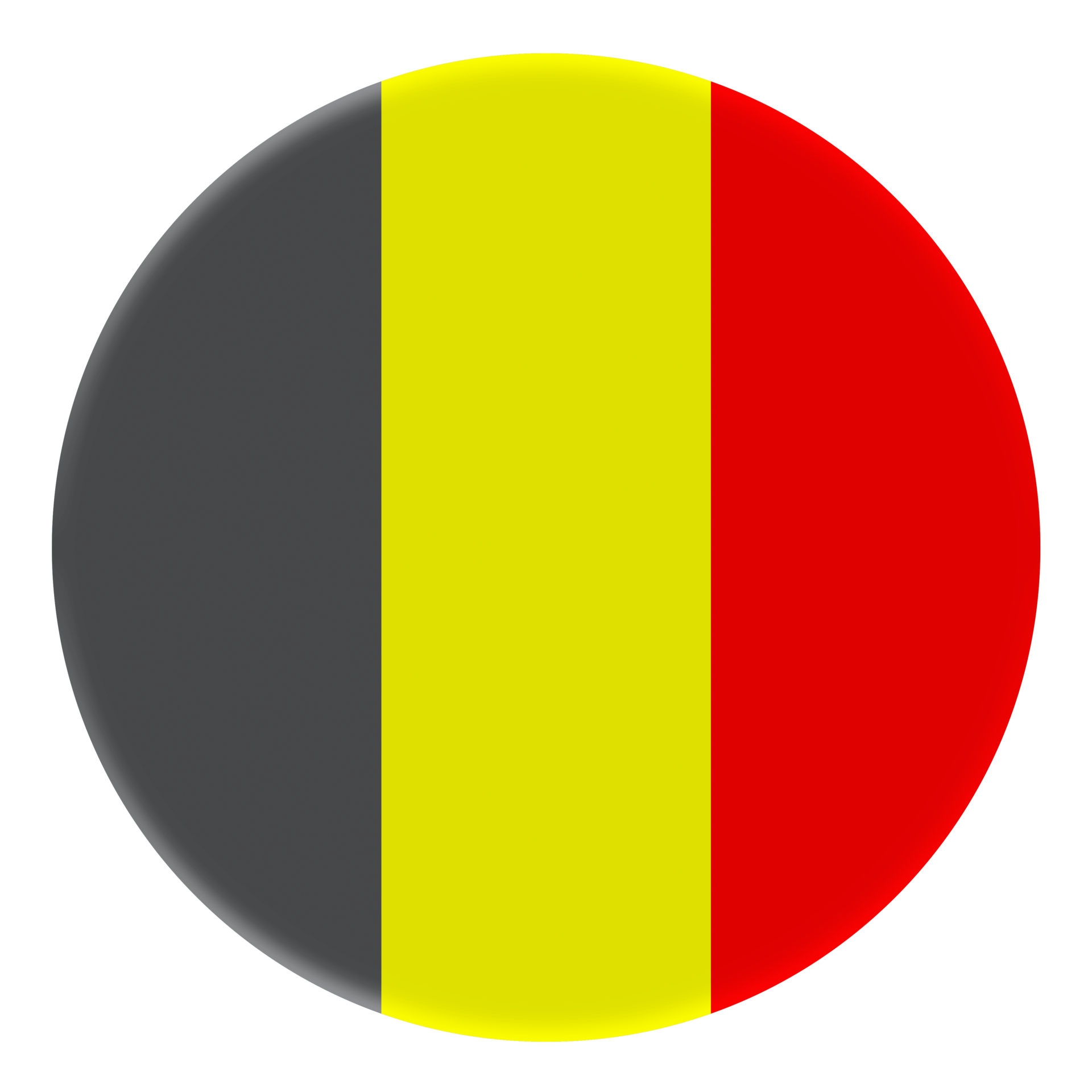 3D Flag of Belgium on avatar circle. 18880388 PNG