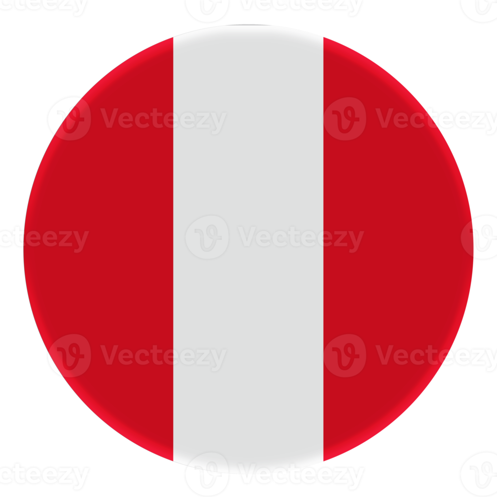 Bandeira 3D do Peru no círculo de avatar. png